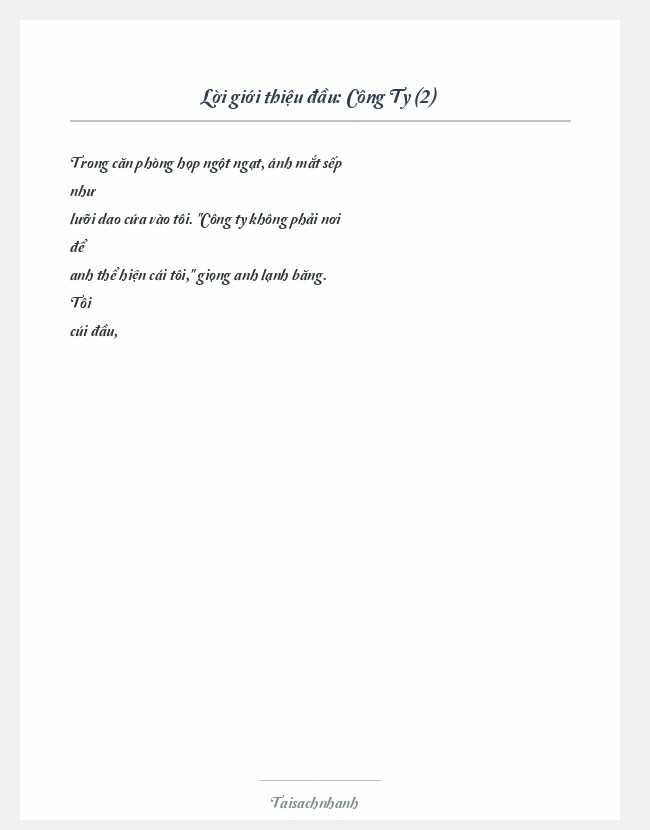 Trích đoạn Công Ty (2)