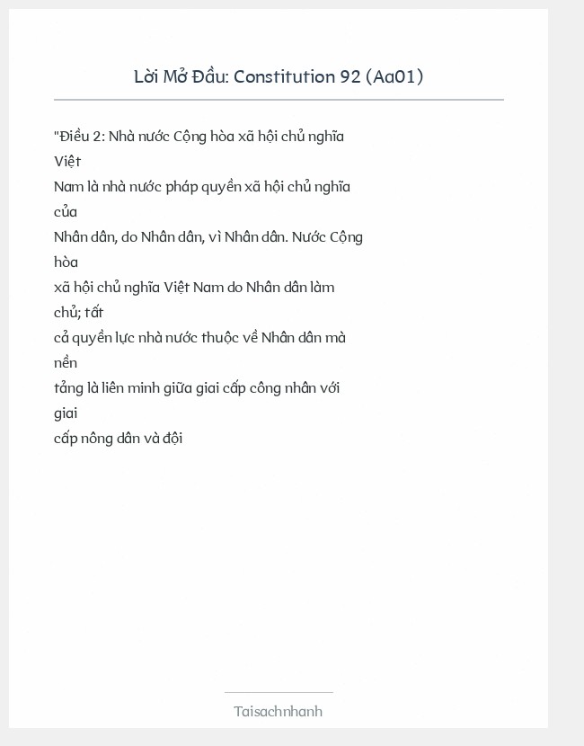 Trích đoạn Constitution 92 (Aa01)