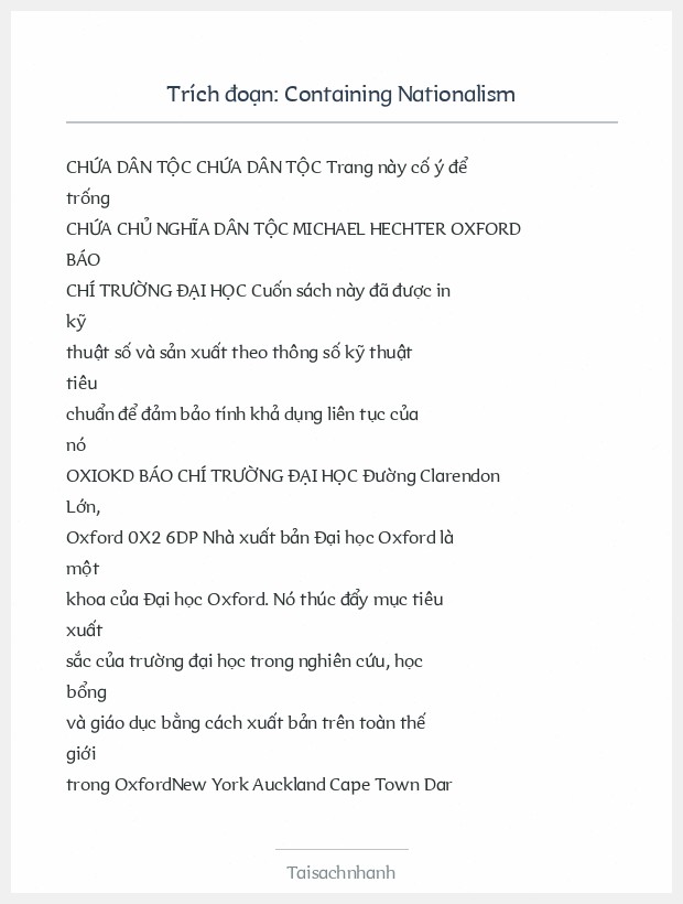 Trích đoạn Containing Nationalism