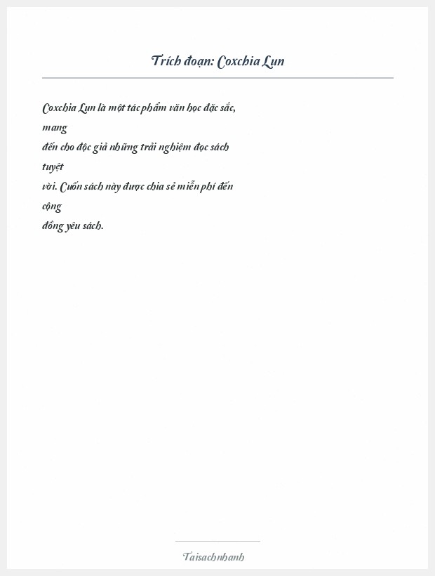 Trích đoạn Coxchia Lun