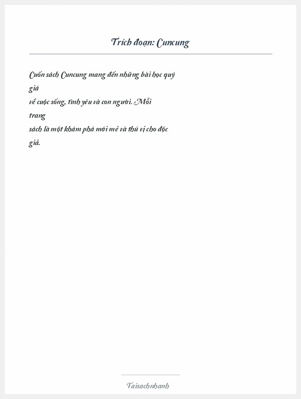 Trích đoạn Cuncung
