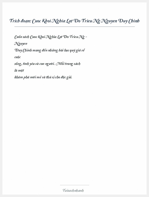 Trích đoạn Cuoc Khoi Nghia Lat Do Trieu Ng Nguyen Duy Chinh