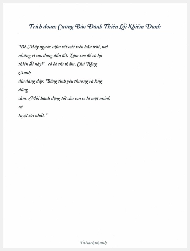 Trích đoạn Cưỡng Báo Đánh Thiên Lỗi Khiếm Danh