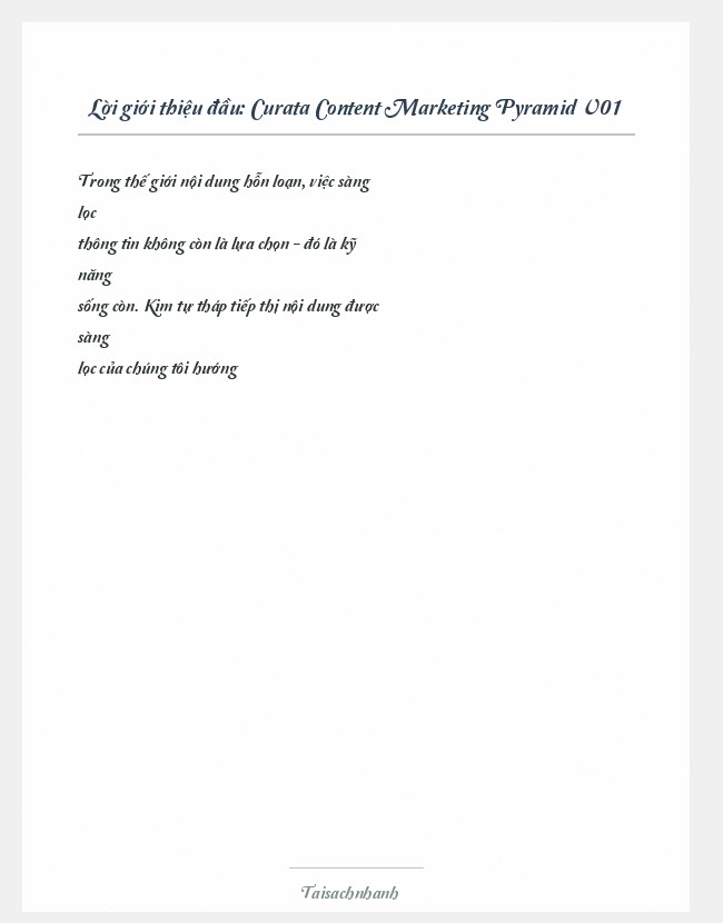 Trích đoạn Curata Content Marketing Pyramid V01