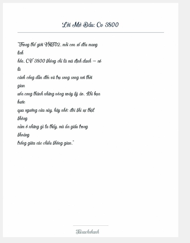 Trích đoạn Cv 3800