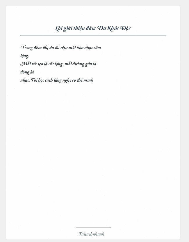 Trích đoạn Da Khúc Độc