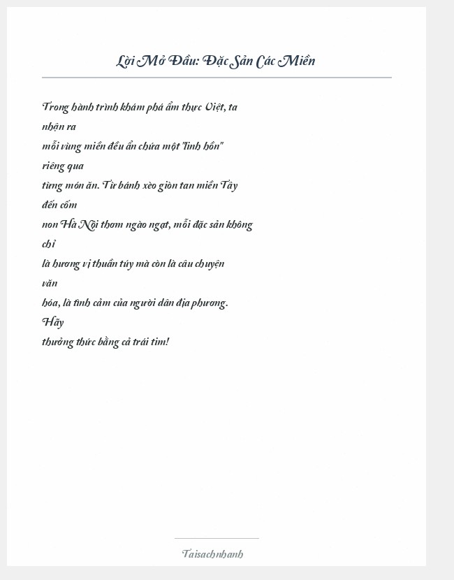 Trích đoạn Đặc Sản Các Miền