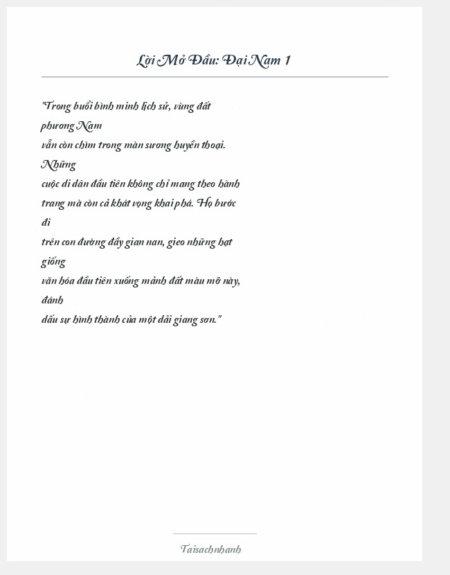Trích đoạn Đại Nam 1