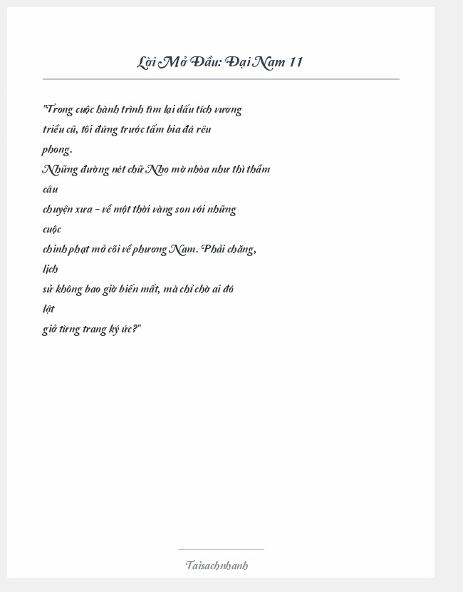 Trích đoạn Đại Nam 11