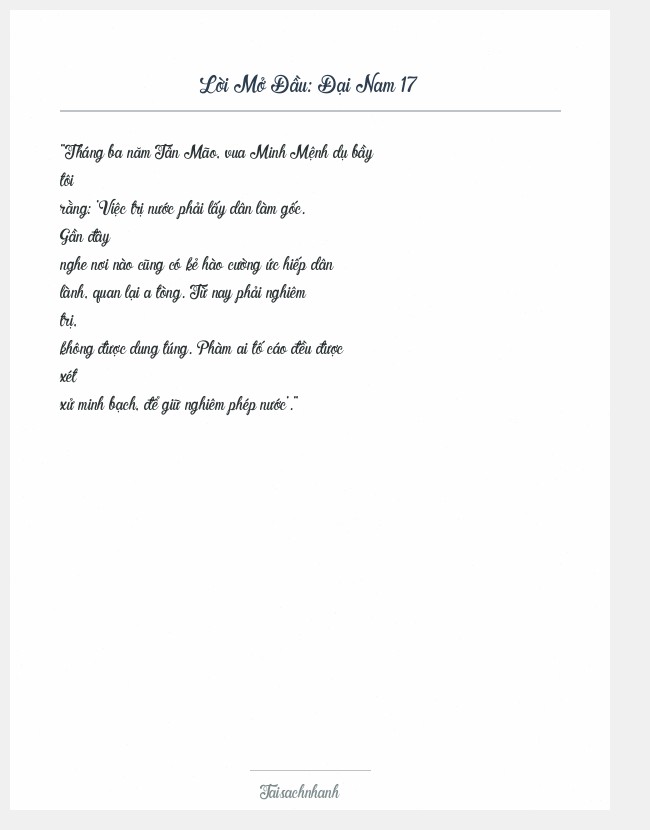 Trích đoạn Đại Nam 17