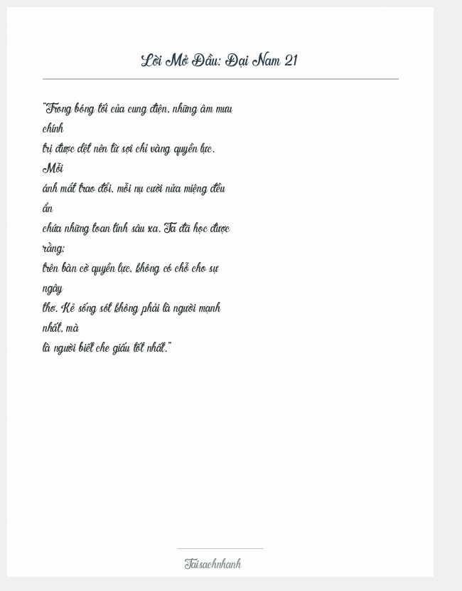 Trích đoạn Đại Nam 21