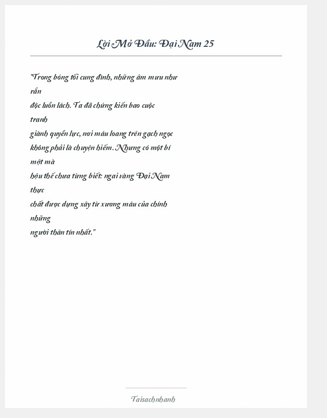 Trích đoạn Đại Nam 25