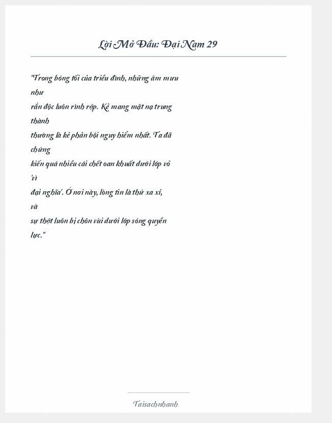 Trích đoạn Đại Nam 29