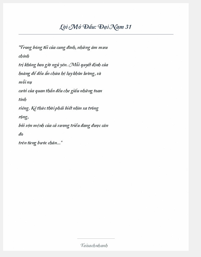 Trích đoạn Đại Nam 31