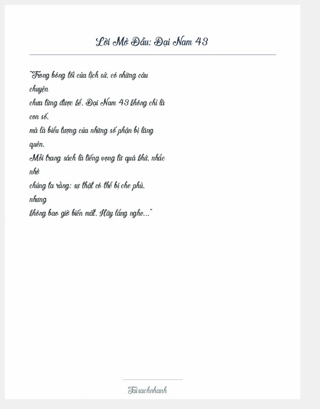 Trích đoạn Đại Nam 43