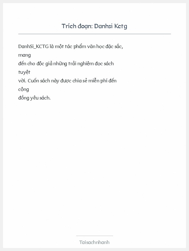 Trích đoạn Danhsi Kctg