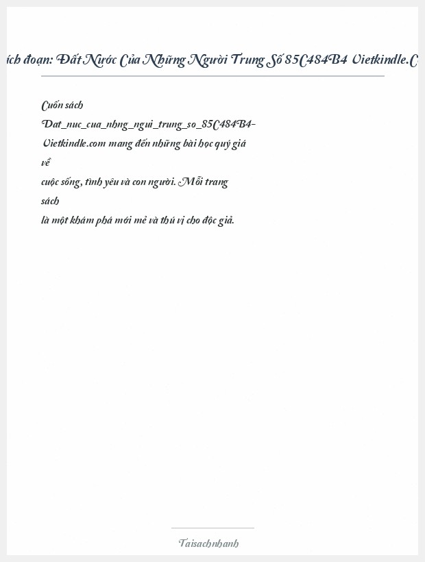 Trích đoạn Đất Nước Của Những Người Trung Số 85C484B4 Vietkindle.Com