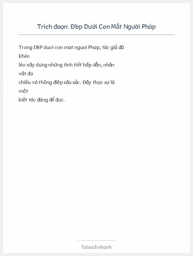 Trích đoạn Đbp Dưới Con Mắt Người Pháp