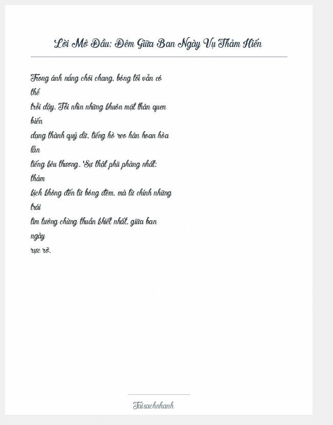 Trích đoạn Đêm Giữa Ban Ngày Vụ Thảm Hiến