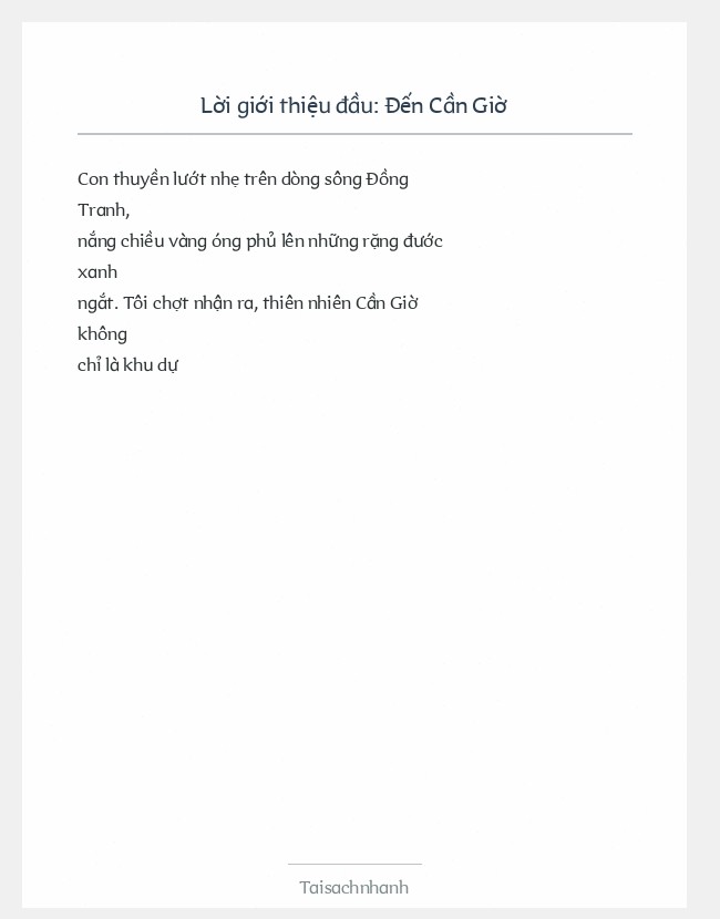 Trích đoạn Đến Cần Giờ