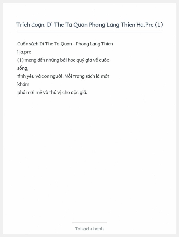 Trích đoạn Di The Ta Quan Phong Lang Thien Ha.Prc (1)