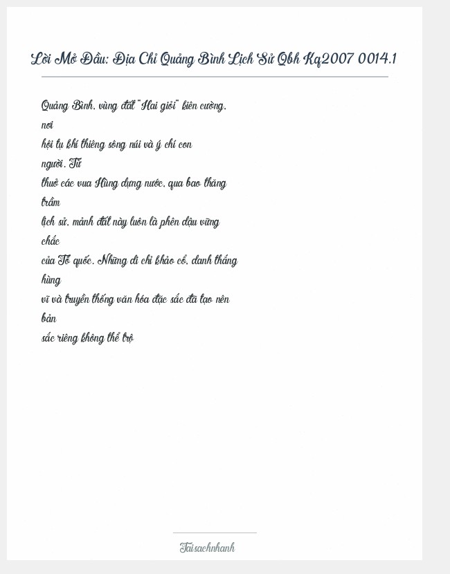 Trích đoạn Địa Chỉ Quảng Bình Lịch Sử Qbh Kq2007 0014.1