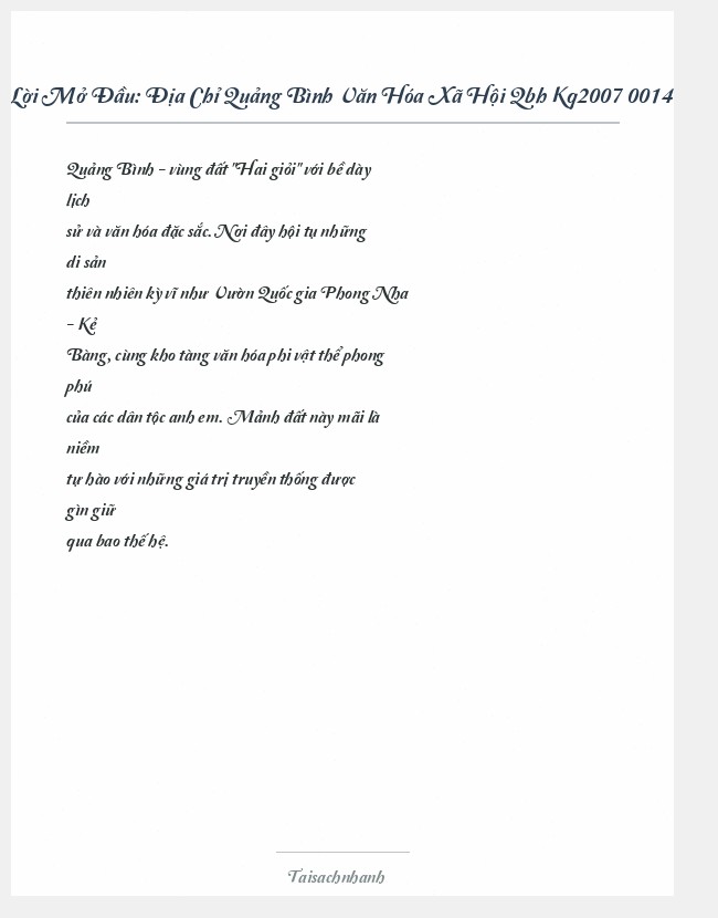 Trích đoạn Địa Chỉ Quảng Bình Văn Hóa Xã Hội Qbh Kq2007 0014