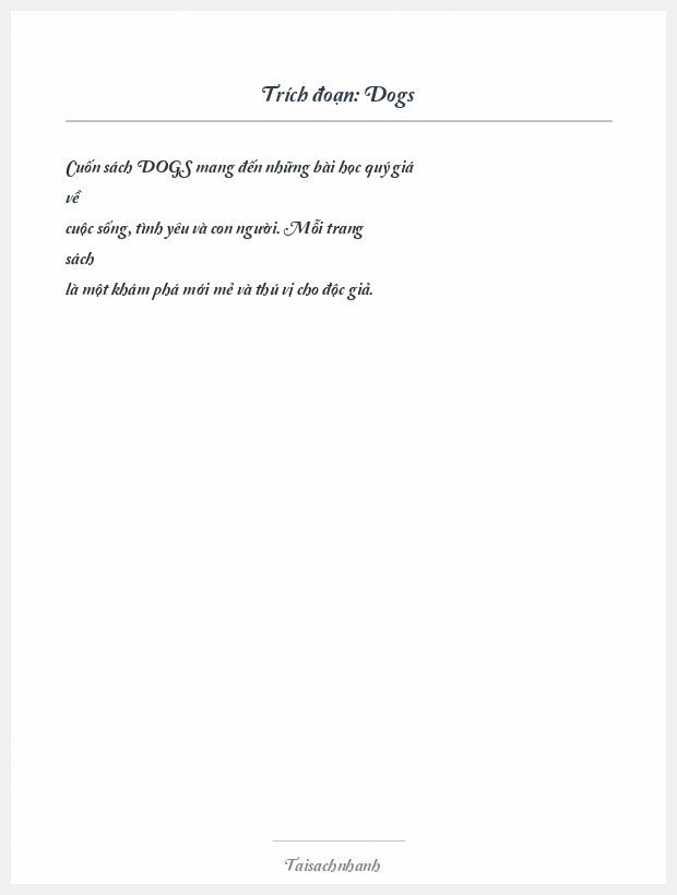 Trích đoạn Dogs
