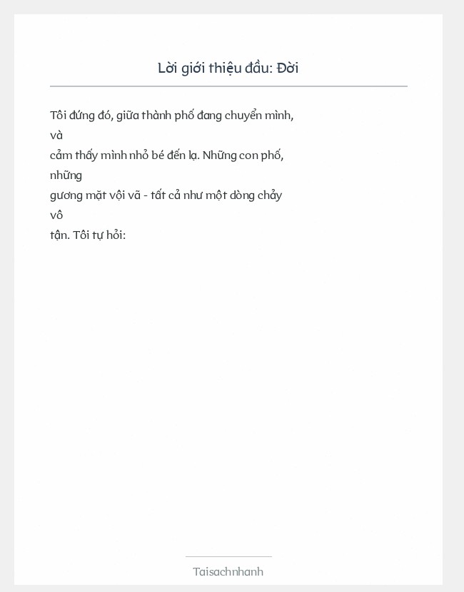 Trích đoạn Đời