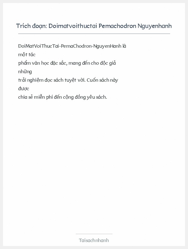 Trích đoạn Doimatvoithuctai Pemachodron Nguyenhanh