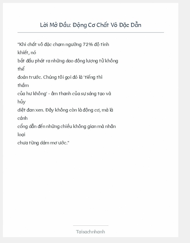 Trích đoạn Động Cơ Chất Vô Đặc Dẫn