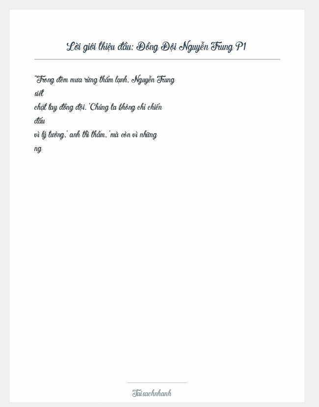 Trích đoạn Đồng Đội Nguyễn Trung P1