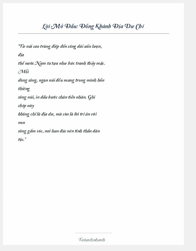 Trích đoạn Đồng Khánh Địa Dư Chí