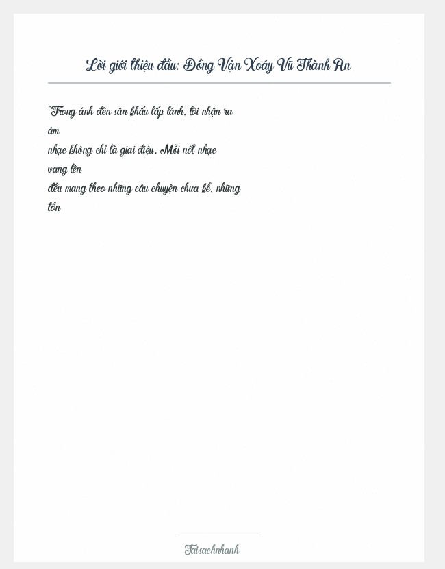 Trích đoạn Đồng Vận Xoáy Vũ Thành An