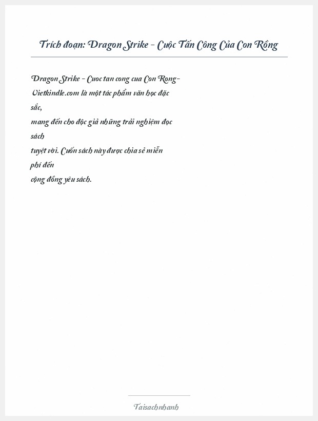 Trích đoạn Dragon Strike - Cuộc Tấn Công Của Con Rồng