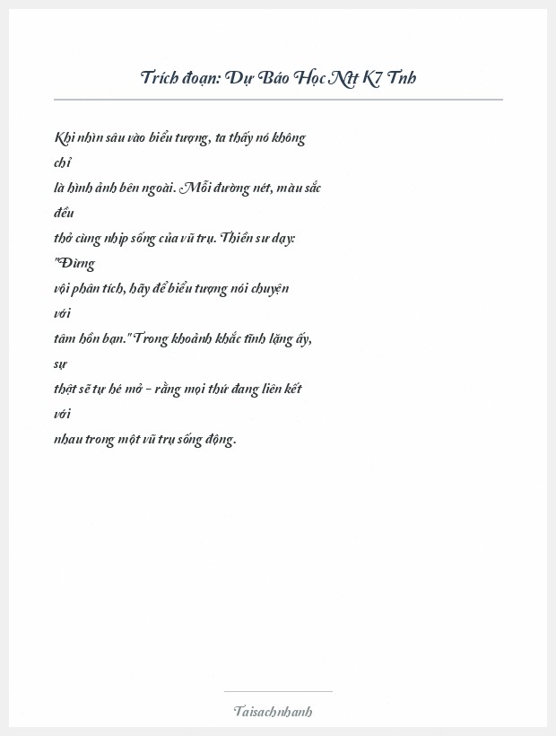 Trích đoạn Dự Báo Học Ntt K7 Tnh