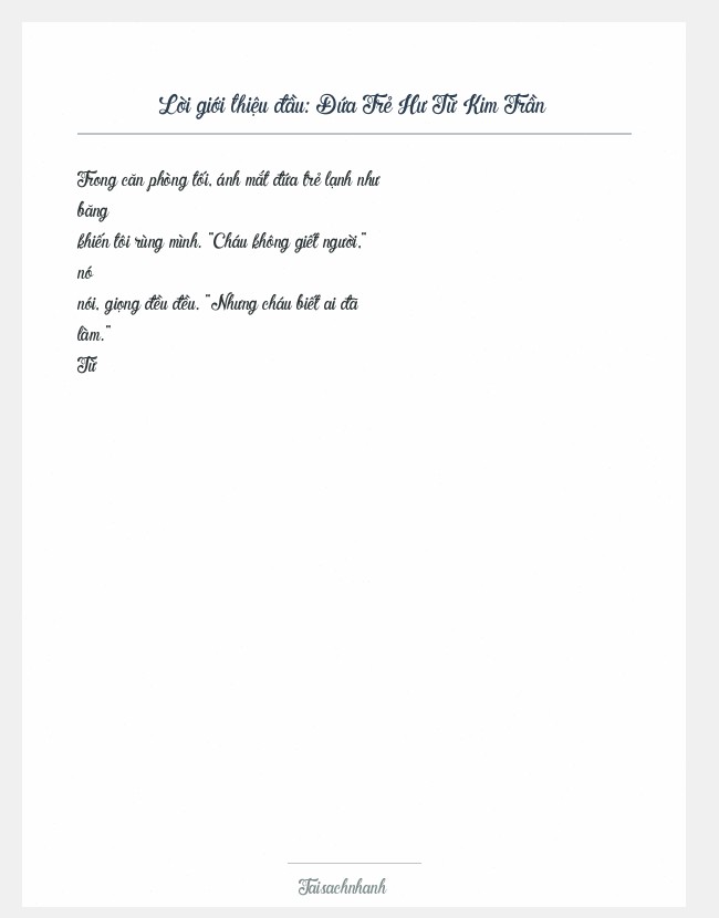 Trích đoạn Đứa Trẻ Hư Từ Kim Trần