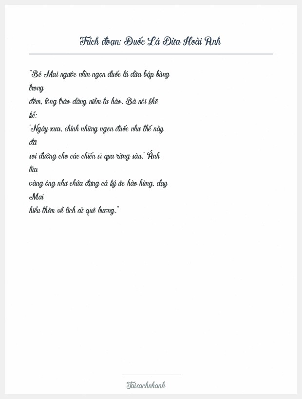 Trích đoạn Đuốc Lá Dừa Hoài Anh