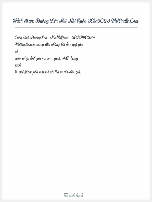 Trích đoạn Đường Lên Núi Nhi Quốc 3Eba9C23 Vietkindle.Com