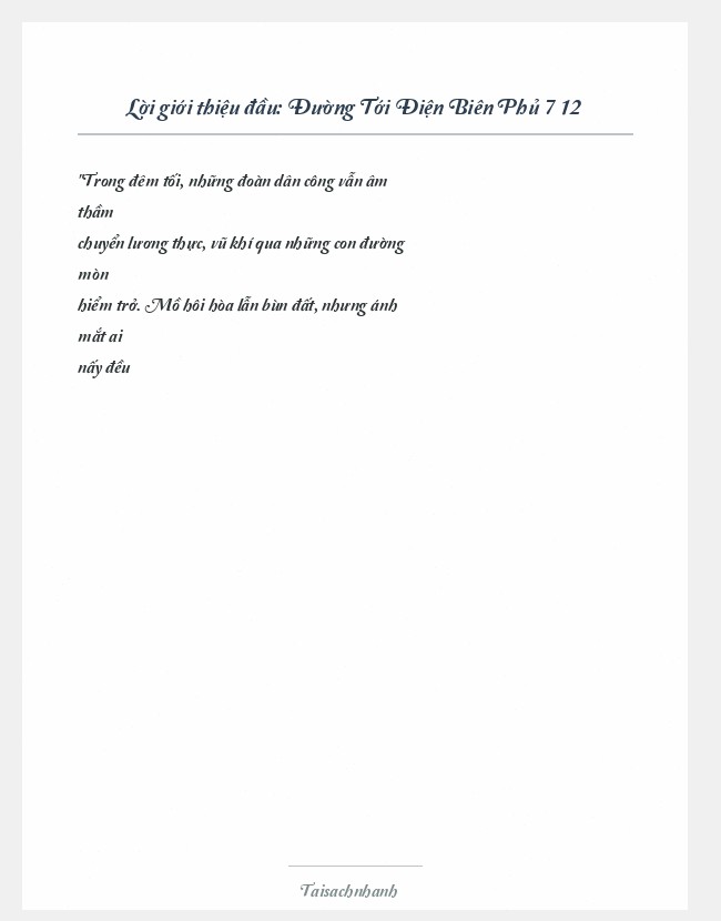 Trích đoạn Đường Tới Điện Biên Phủ 7 12