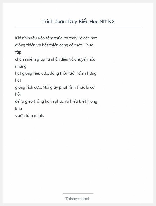 Trích đoạn Duy Biểu Học Ntt K2