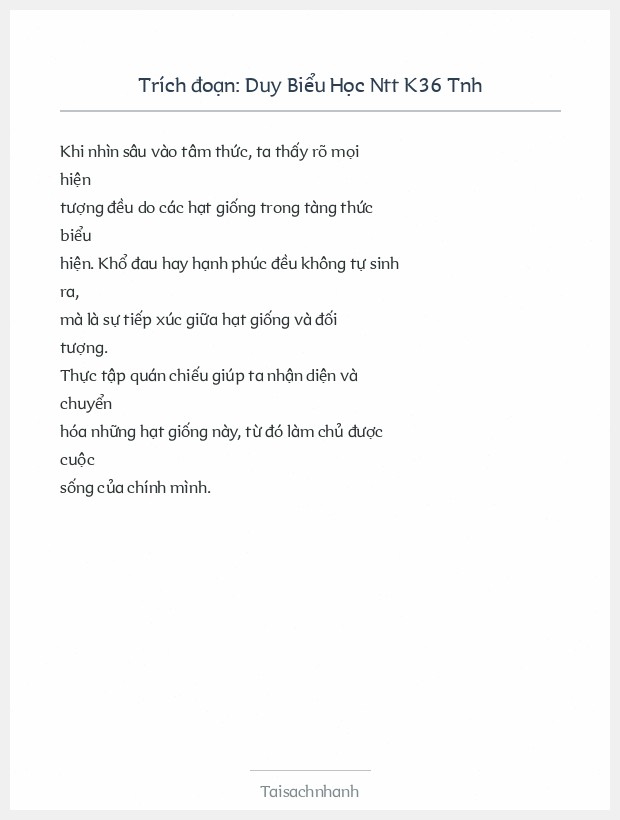 Trích đoạn Duy Biểu Học Ntt K36 Tnh