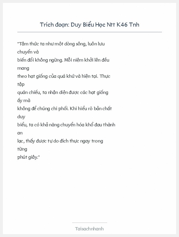 Trích đoạn Duy Biểu Học Ntt K46 Tnh
