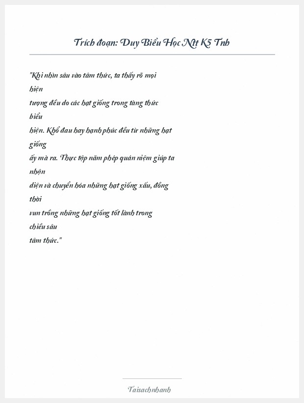 Trích đoạn Duy Biểu Học Ntt K5 Tnh