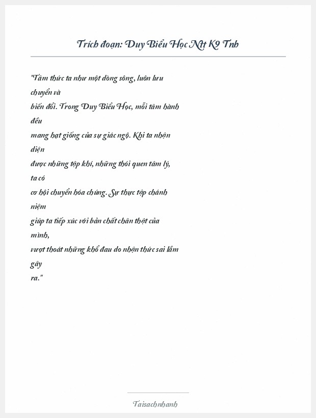 Trích đoạn Duy Biểu Học Ntt K9 Tnh