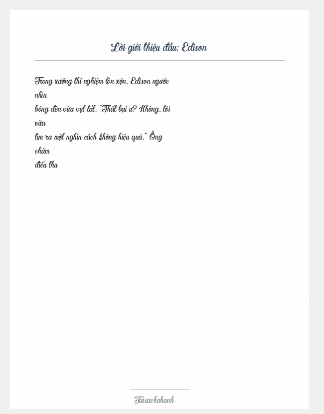 Trích đoạn Edison