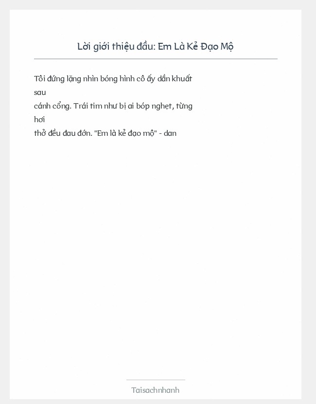 Trích đoạn Em Là Kẻ Đạo Mộ