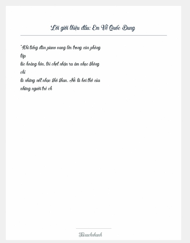 Trích đoạn Em Về Quốc Dung