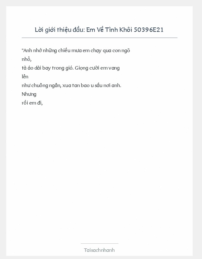Trích đoạn Em Về Tình Khôi 50396E21
