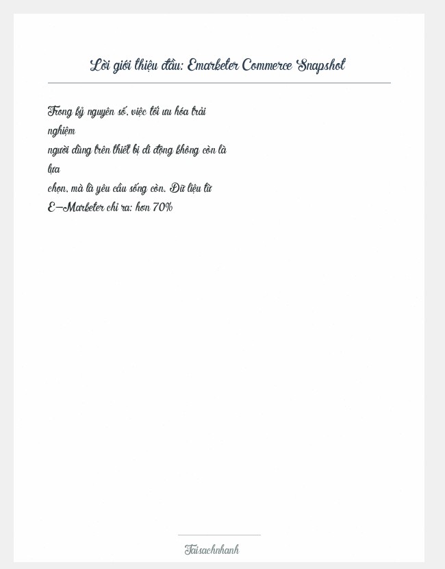 Trích đoạn Emarketer Commerce Snapshot